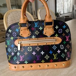 Louis Vuitton Multicolor Black Alma Murakami